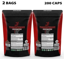 AJUGA TURKESTANICA 10%TURKESTERONE High Potency Extract 200 Capsules