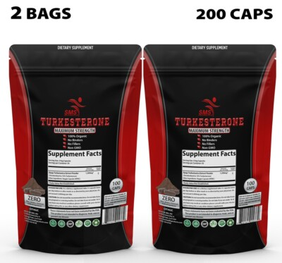 #ad AJUGA TURKESTANICA 10%TURKESTERONE High Potency Extract 200 Capsules $21.59