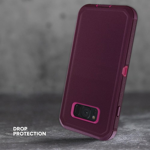 For Samsung Galaxy S8/S8+ S8 PLUS Case Heavy-duty Rubber Clip Belt Phone Cover - Picture 36 of 54