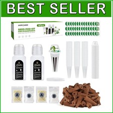 Comprehensive 167 Pcs Hydroponic Starter Kit with Sponges, Baskets, Nutrients 0.43 per gallon