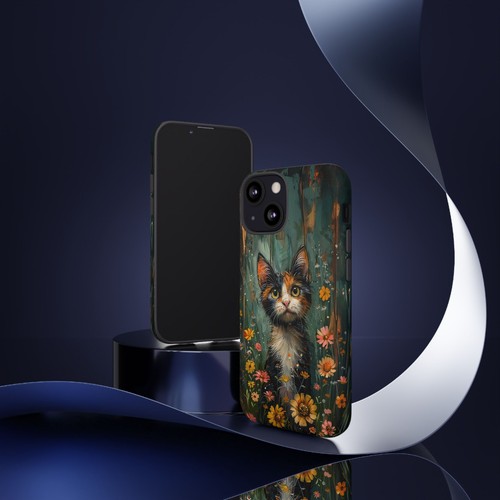 For iPhone | Samsung Galaxy | Pixel Phone Case - Calico Cat Flowers Pastel - 第 108/256 張圖片