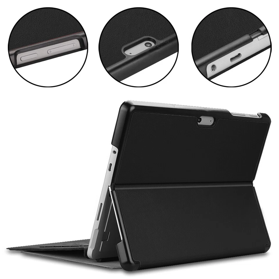 Folio Ultra Slim Leather Stand Case Cover For Microsoft Surface Go 1 2 3 4th - Image 4 of 4
