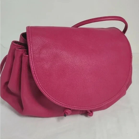 Bandolera Danielle Nicole Italiana Cuero Rosa Foto 3 de 4