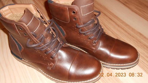 Brand New J Ferrar Dalton Lug D Dark Brown 9M Men's Casual Work Shoes - Picture 3 of 10