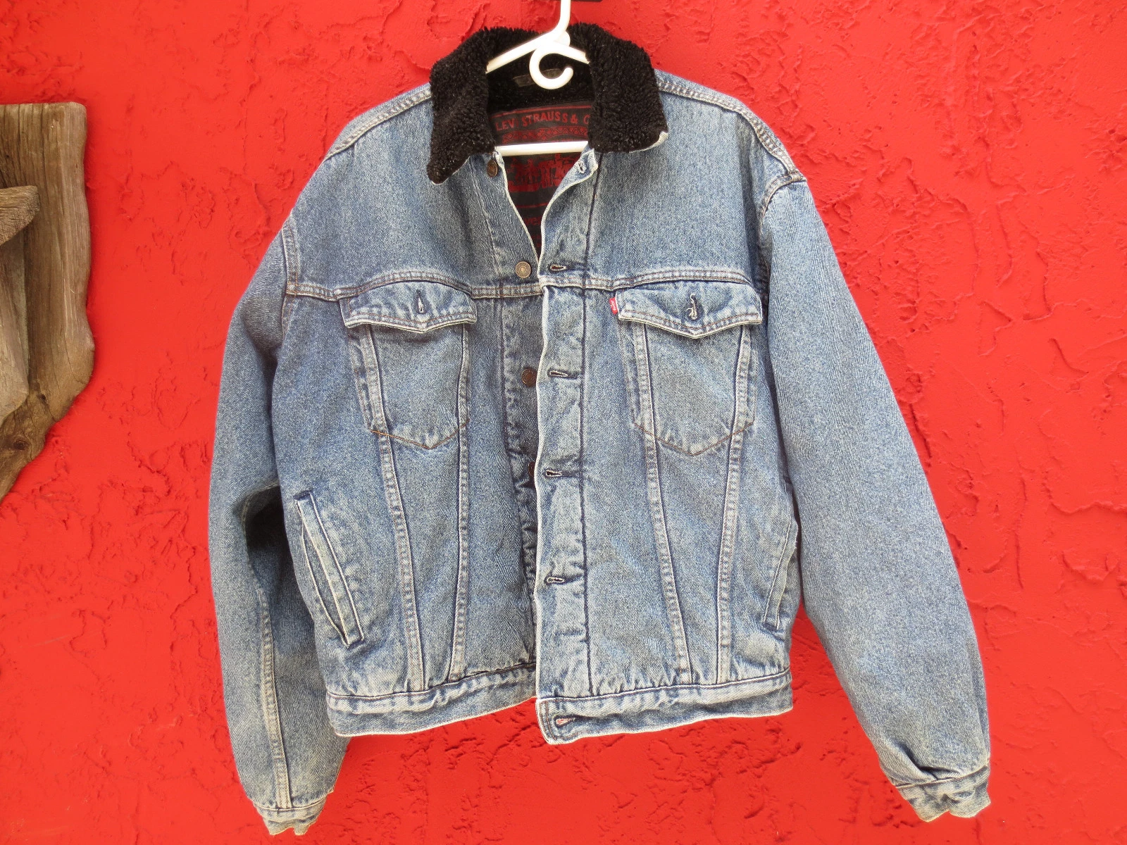 LEVIS THIS IS A PAIR SHERPA DENIM JACKET LARGE USA RARE TAG