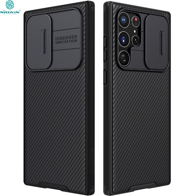 NILLKIN For Samsung S23 S22 Ultra / S23+ Camera Protection Slide Lens Slim Case