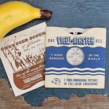 Vintage Sawyers View Master The Pied Piper Reel with Fairy Tales Booklet FT-11