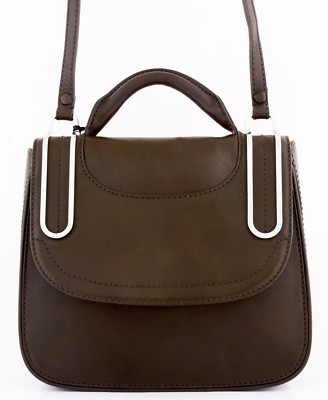 NWT BOTKIER NEW YORK MARLOW SLIM LEATHER TOP HANDLE CROSSBODY DEEP OLIVE $395