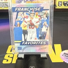 2024 Prestige Football Card #1 Eli Manning, New York Giants Franchise Favorites