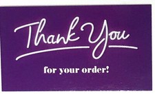 Business Cards, Thank You for Your Order Business Cards, Purple Thank You Cards