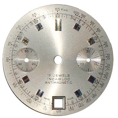 ZIFFERBLATT FÜR CAL. VALJOUX 7734  Ø 28,5MM   ~NOS~