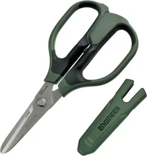 ENGINEER PH-57 Scissors Heavy Duty-Cuts Electrical +Coaxial Cable, Carpet & more