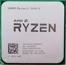 AMD Ryzen 5 3400G R5-3400G 3.7 GHz 4-Core 8-Thread Socket AM4 65W CPU Processor-