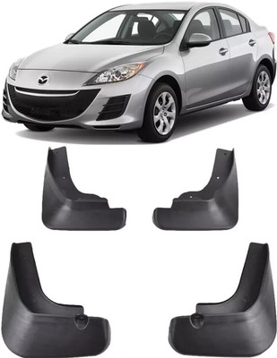 For 2010-2013 Mazda 3 Axela Sedan New Front & Rear Splash Guards Mud Flaps