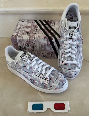 Mens Size 10 Stan Smith Disney 3D Glasses Mickey Shoes Adidas