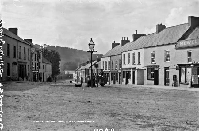 Image 1 - Dromore Street Ballynahinch Co Down Ireland c1900 OLD PHOTO