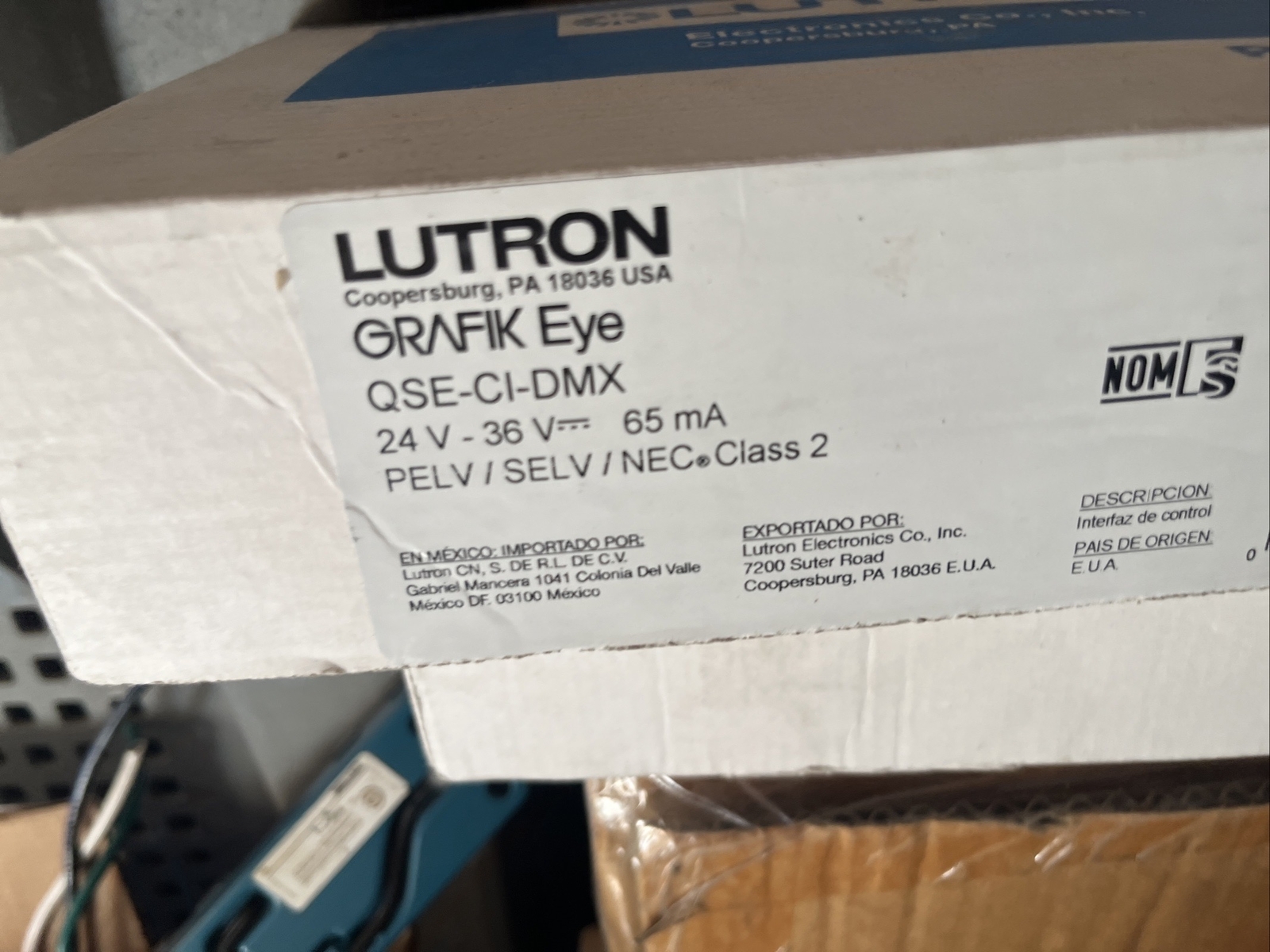 NEW Lutron QSECIDMX DMX Control Interface Grafik Eye eBay