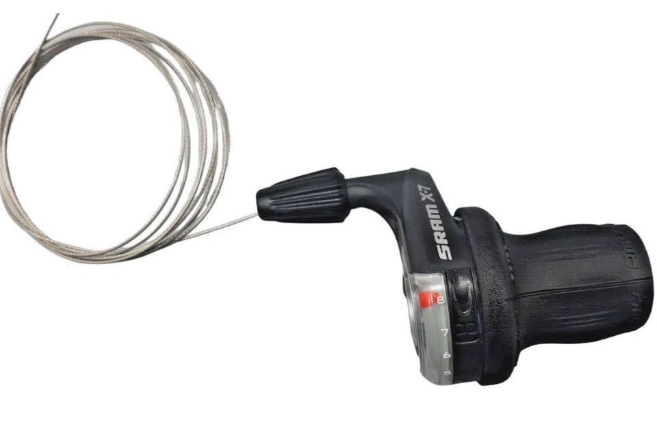 SRAM X7 Dual Drive 8 Compartment Twist Grip 1:1 Assembly Right With Shift 3x8 - Image 2 of 4