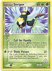 EX Aqua vs Magma 17/95 Seviper Pokemon Card