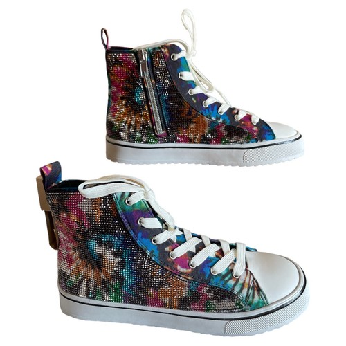 Sneakers Big Girls Size 5 Steve Madden JShake Tie dye - Picture 2 of 11