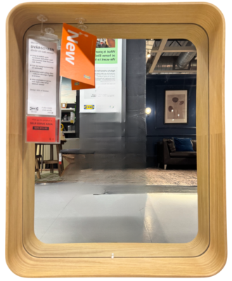 New IKEA DVARGSYREN Mirror Oak Veneer 40x50 cm (15 ¾x19 ¾ New IKEA DVARGSYREN Mirror Oak Veneer 40x50 cm (15 ¾x19 ¾