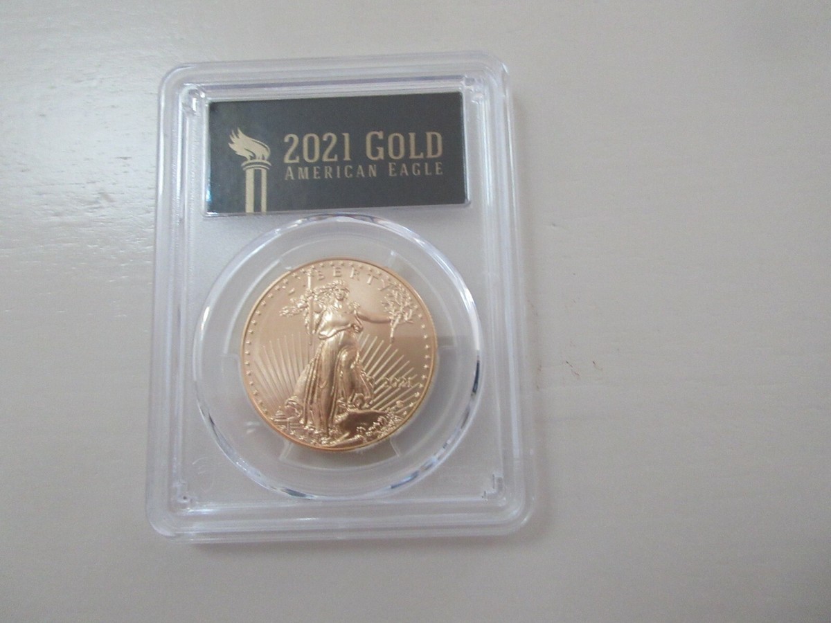 2021 $50 PCGS MS70 Gold Eagle Type 2 First Day of Issue 2021 Gold