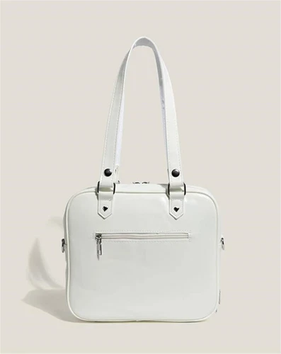 Lolita transparent PU ItaBag shoulder bag handbag JK uniform mailman bag- - Picture 17 of 30