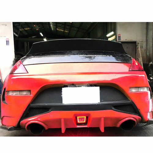 UNPAINTED FOR 2003-2008 NISSAN 350Z Z33 2DR HIGH KICKS V LOOK TRUNK SPOILER - Picture 6 of 7