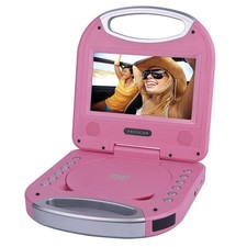 480p Portable DVD Player with 7-In. Tilting Widescreen, Built-in Speakers,...