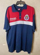 Mercancía Oficial CHIVAS de Guadalajara de Colección. Polo de fútbol de los años 80 talla XL