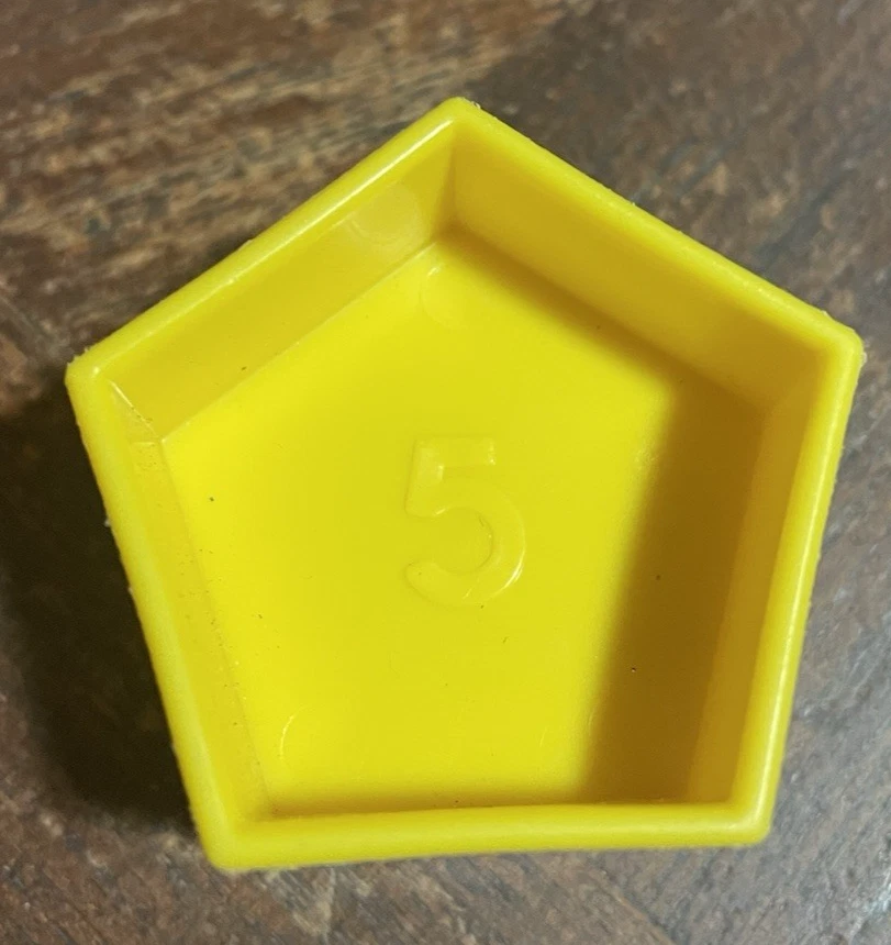 Juguete Tupperware Forma O Bola Reemplazar 3 Piezas Amarillo Pentágono Estrella Cruz 5 8 10 Foto 2 de 4