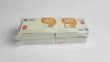 Lot Of 100 AT&T Go-Phone Commissionable Sim Card - No Plan - Full Size Sim