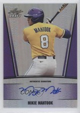 2011 Leaf Metal Draft Purple Prismatic 3/25 Mikie Mahtook #AU-MM2 Auto 04tw