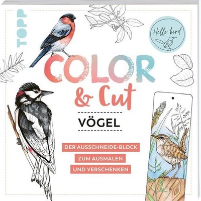 Color & Cut - Vögel: Der Ausschneide-Block zum Ausmalen und Verschenke 1119991-2