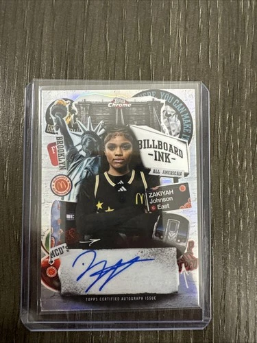 2025 Topps Chrome Mcdonald's All American - Billboard Ink ZaKiyah Johnson #BI-ZJ
