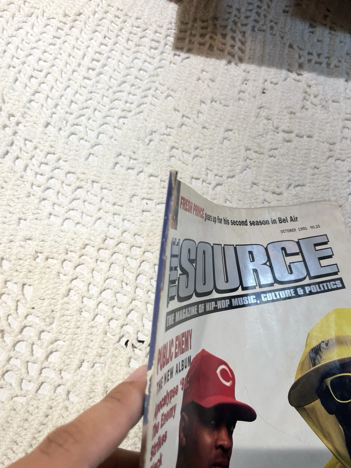 The Source Magazine October 1991 Public Enemy Marley Marl KRS-One Hip-Hop OOP - Image 3 of 4
