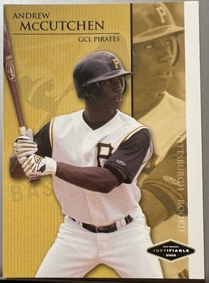 2005 JUST MINORS JUSTIFIABLE PREVIEW ANDREW McCUTCHEN (PGH PIRATES) #JFP-7 NM/MT