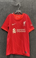 Nike Liverpool FC Youth 2020-21 Home Soccer Jersey Red Standard Chartered Sz M