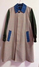 USED TRICOT COMME DES GARCONS CHECKERED COAT ACCEPTABLE