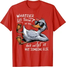 Funny Duck Funny Quote Graphic Tees Relaxed Present Unisex T-Shirt