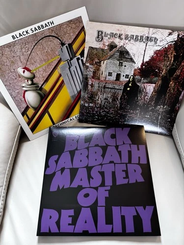 Black Sabbath Vinyl 3 LP Bundle Lot -Master of Reality, Technical Ecstasy, Ozzy