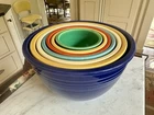 Beautiful complete set of 7 Fiesta Nesting Mixing Bowls All Original Colors