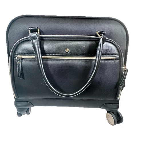 SAMSONITE Mobile Solution Wheeled Laptop Bag Black Nylon Rolling Carry-On Office