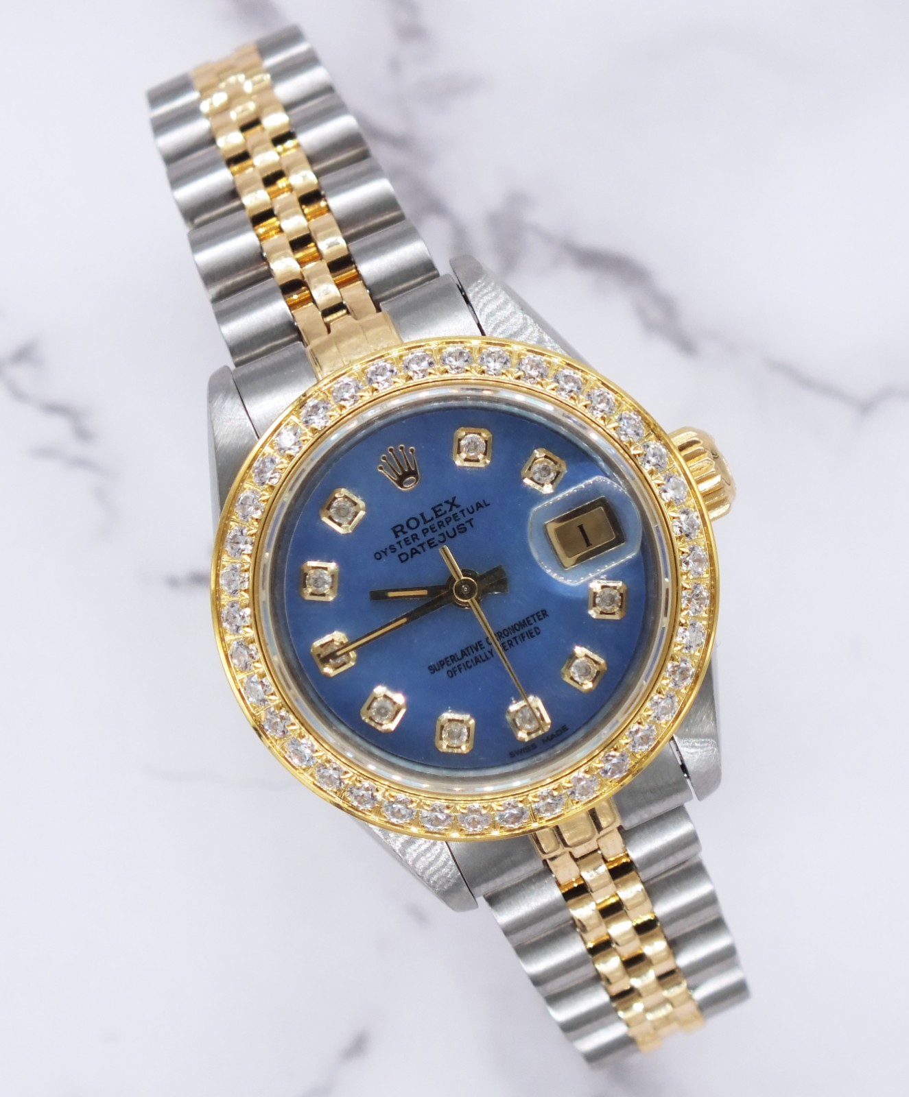 Rolex Datejust with Blue MOP Diamond