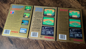 R.B.I. Lote de b&eacute;isbol 1,2,3 completo en caja Tengen Trilogy rbi sellado nintendo nes