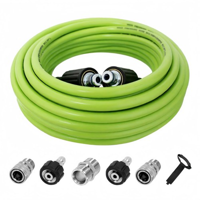 #ad Pressure Washer Hose 50FT 5800 PSI Kink Resistant M2214 3 8 Quick Connect $52.66