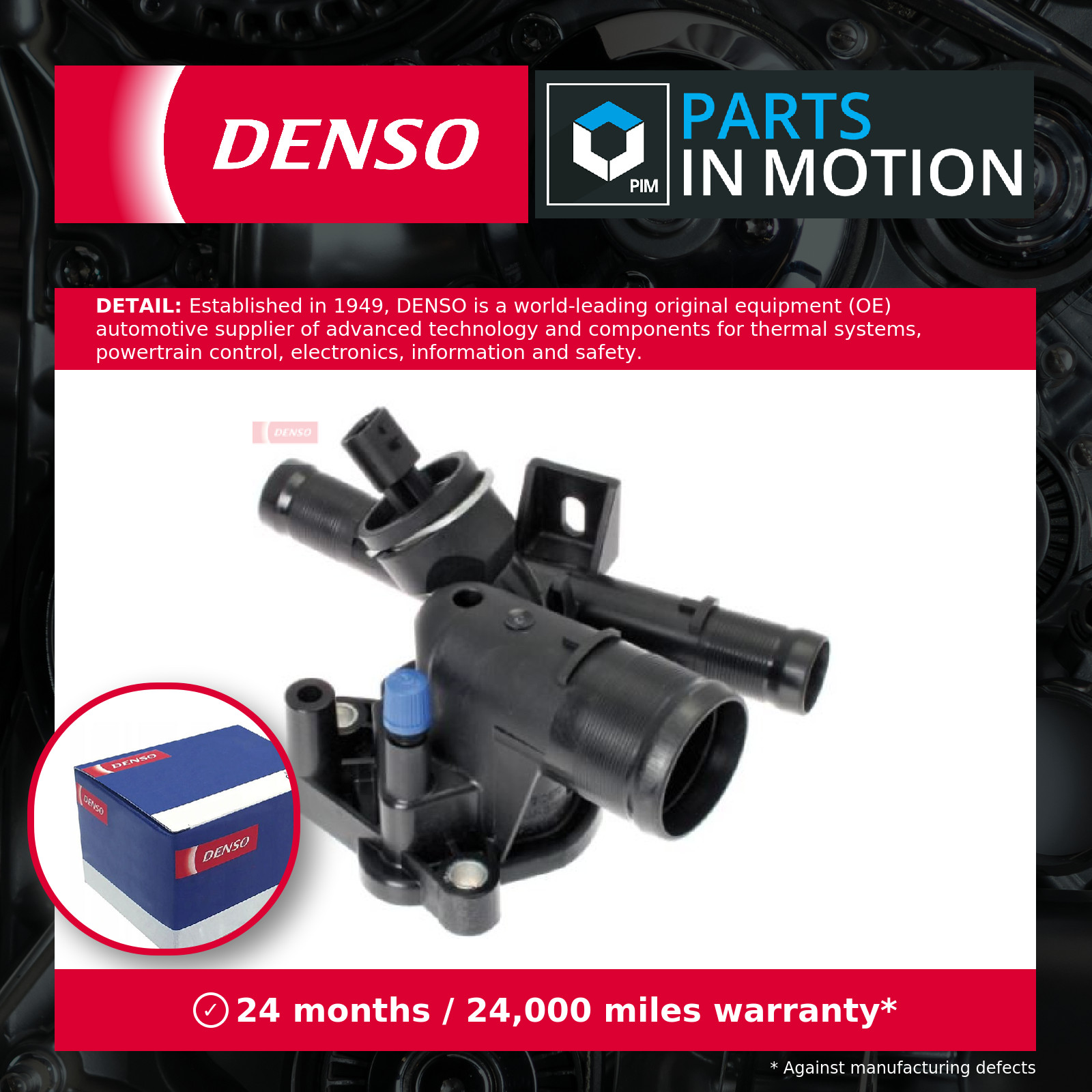 Coolant Thermostat fits OPEL MOVANO B 2.3D 2010 on Denso 4420308 93167954 New - Image 5