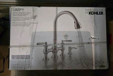 KOHLER Capilano 2-Handle Bridge Farmhouse Pull-Down Kitchen Faucet R21070-SD-VS