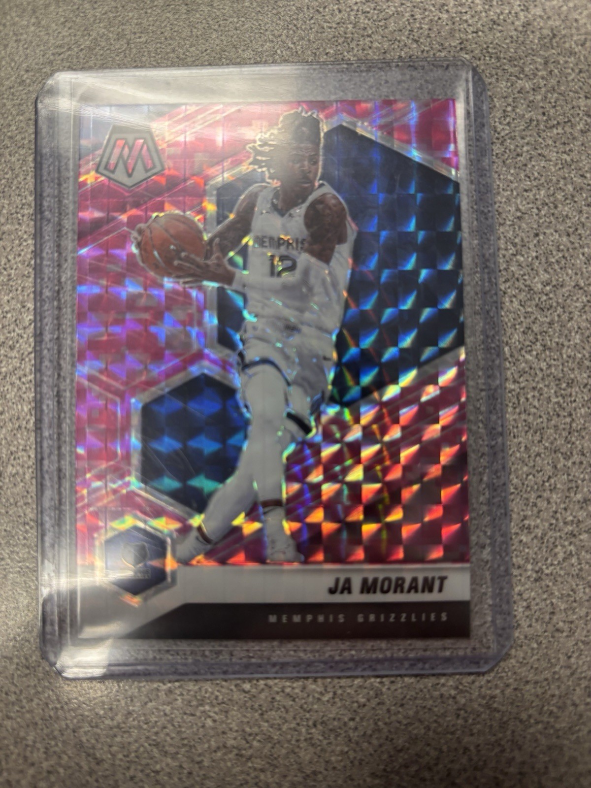 2020-21 Panini Mosaic - Ja Morant #40 Pink Camo Mosaic Prizm