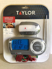 Taylor 1479-21 Programmable Food Thermometer with Wireless Remote New